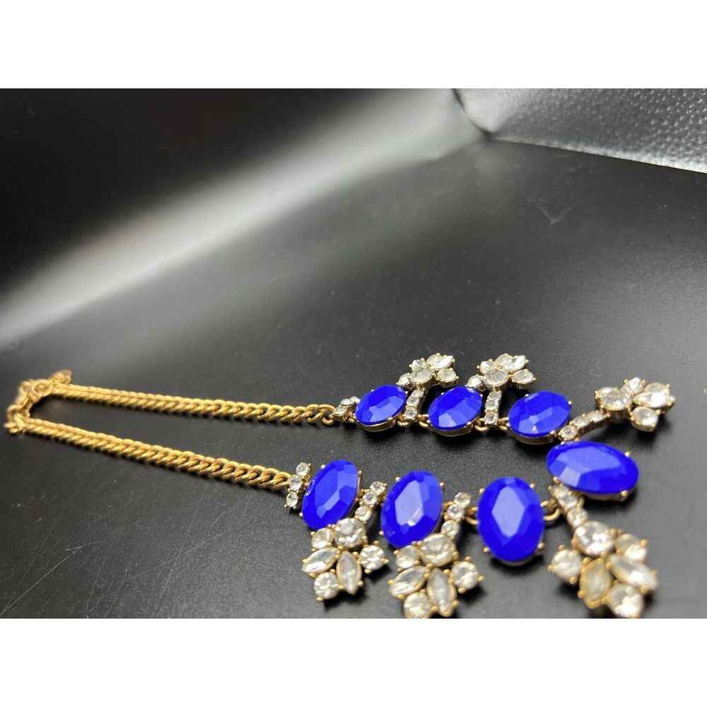 J. Crew Indigo Crystal Necklace